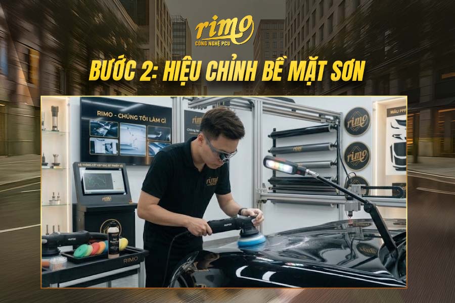 Bước 2: Hiệu chỉnh bề mặt sơn chuyên sâu Bước 2: Hiệu chỉnh bề mặt sơn chuyên sâu