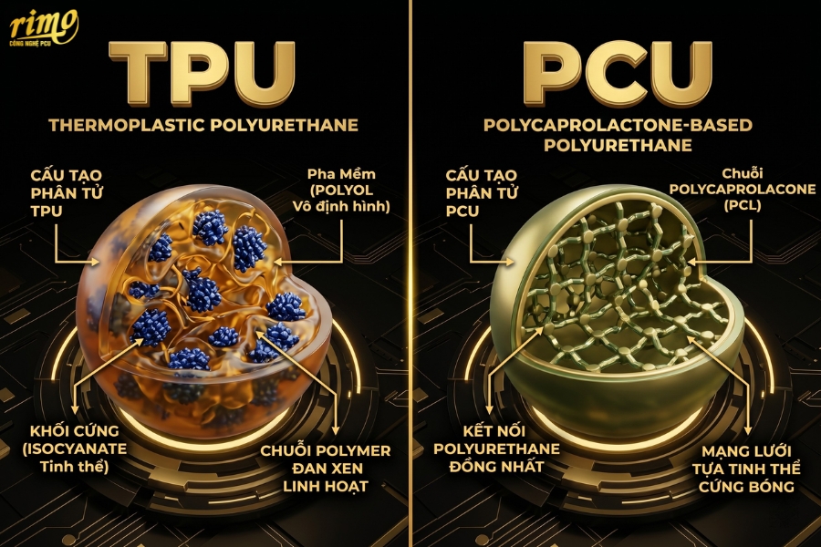 So s&aacute;nh TPU v&agrave; PCU - Vật liệu sản xuất PPF