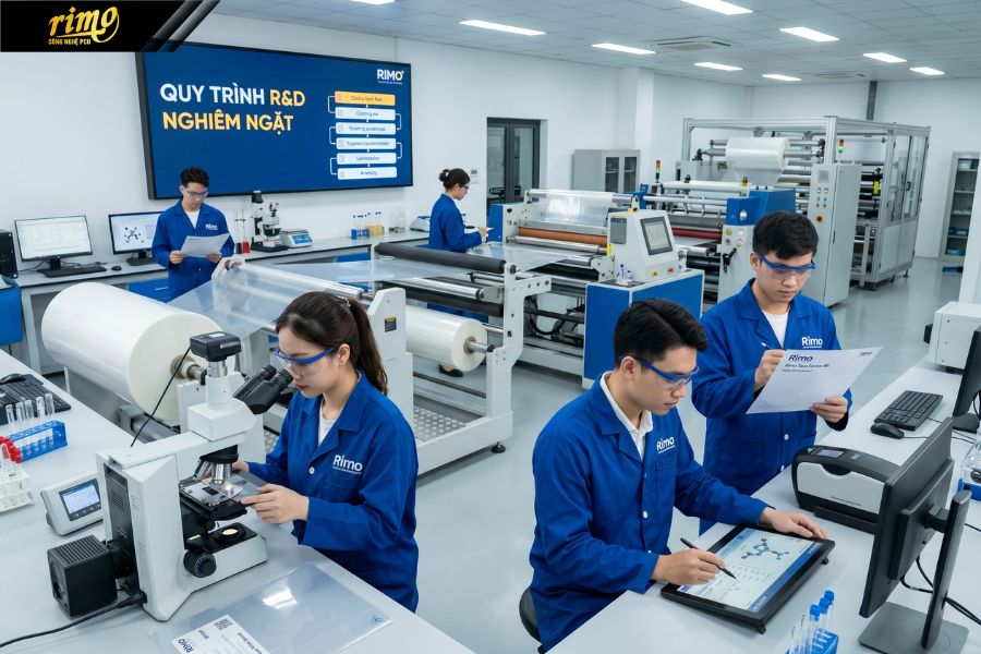 Quy tr&igrave;nh nghi&ecirc;n cứu v&agrave; ph&aacute;t triển PPF Rimo nghi&ecirc;m ngặt