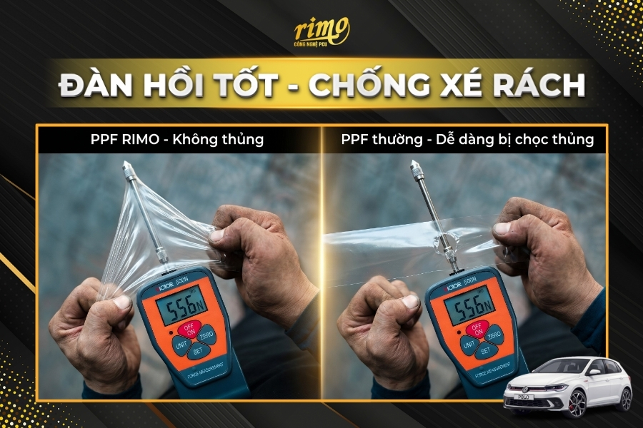 D&aacute;n PPF cho xe Volkswagen Polo chống r&aacute;ch tốt