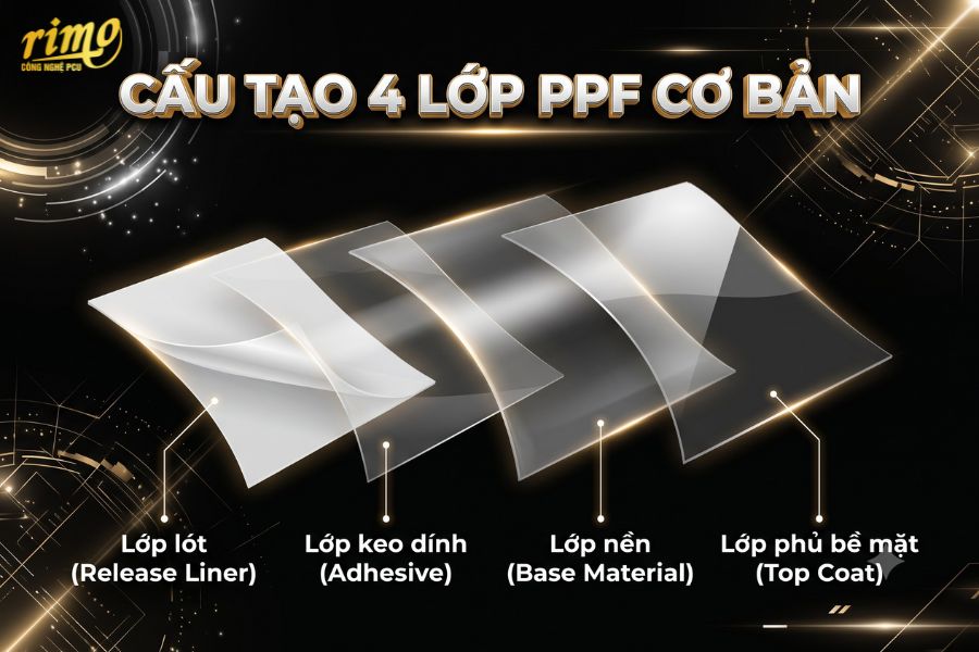 PPF viết tắt của từ g&igrave; v&agrave; cấu tạo 4 lớp PPF