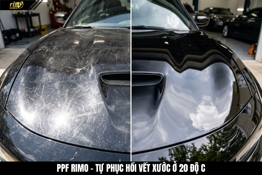 Rimo PPF ra mắt c&ocirc;ng nghệ mới PCU c&oacute; khả năng tự phục hồi vết xước ở 20 độ C