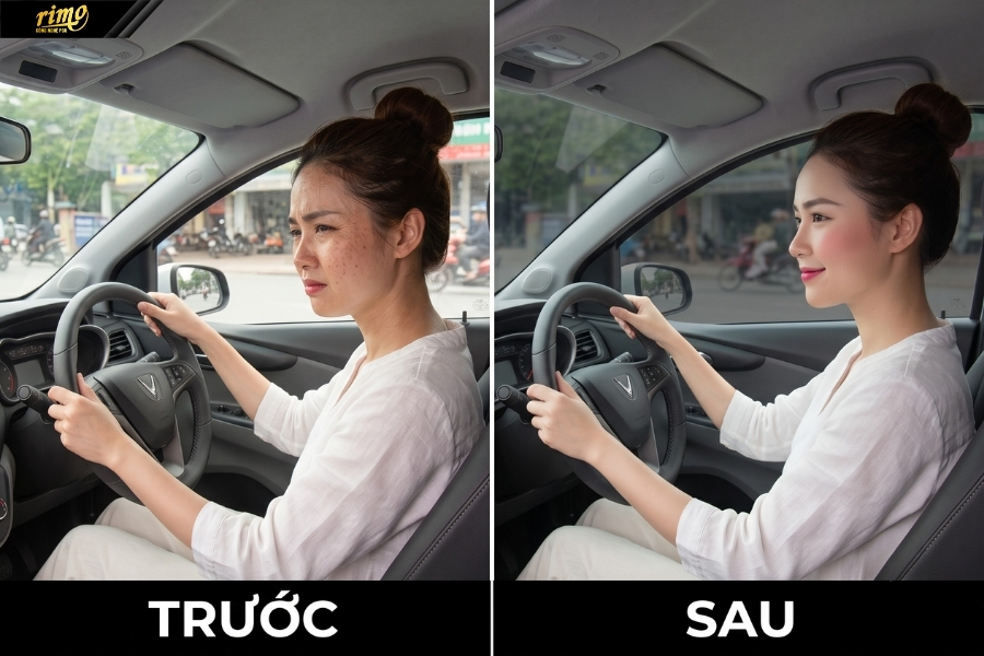 D&aacute;n phim c&aacute;ch nhiệt &ocirc; t&ocirc; gi&uacute;p bảo vệ da người ngồi trong xe