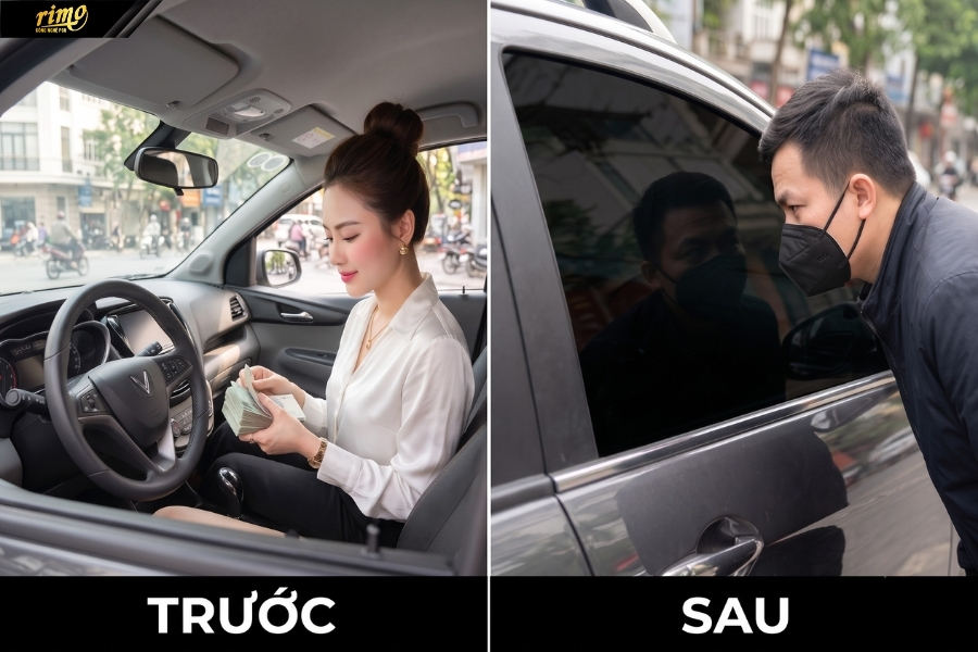 D&aacute;n phim c&aacute;ch nhiệt &ocirc; t&ocirc; bảo vệ sự ri&ecirc;ng tư