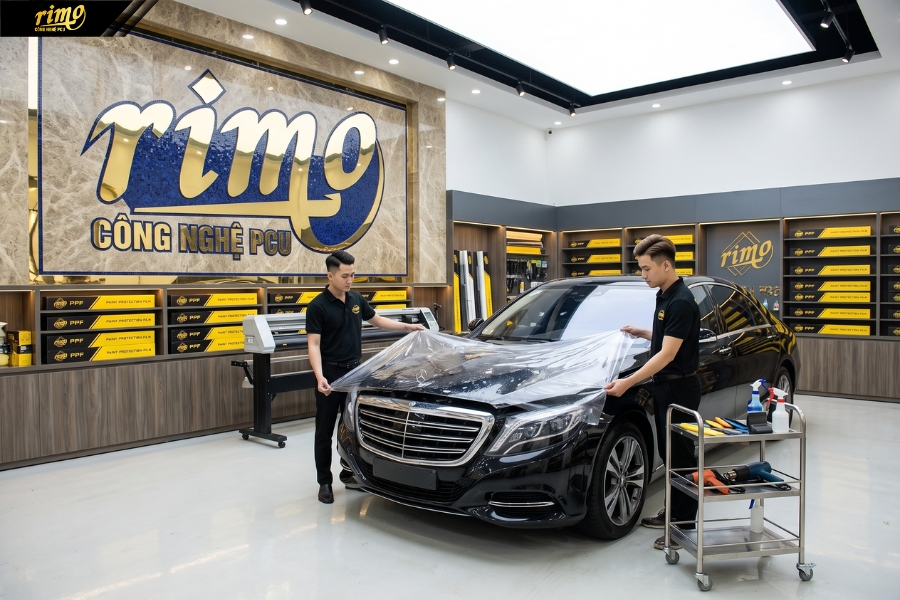 Hướng dẫn c&aacute;ch d&aacute;n PPF &ocirc; t&ocirc; chuẩn kỹ thuật tại trung t&acirc;m chuy&ecirc;n nghiệp