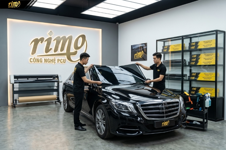 D&aacute;n phim c&aacute;ch nhiệt &ocirc; t&ocirc; của thương hiệu c&oacute; ph&ograve;ng thi c&ocirc;ng đạt chuẩn