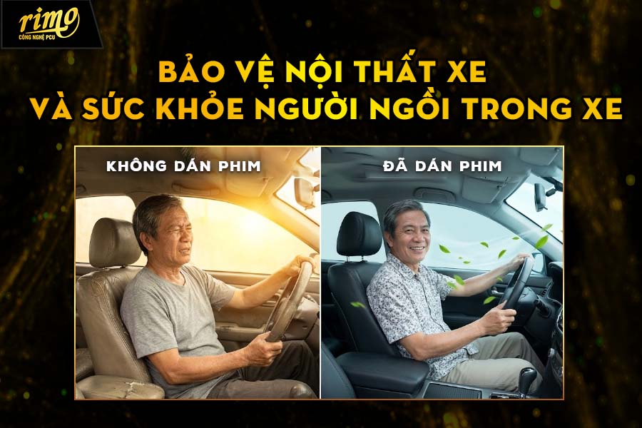 Bảo vệ sức khỏe v&agrave; nội thất xe với khả năng cản UV 99.9%
