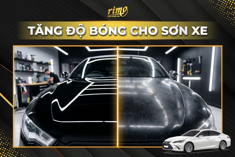 D&aacute;n PPF Rimo cho xe Lexus ES tăng độ b&oacute;ng cho sơn xe