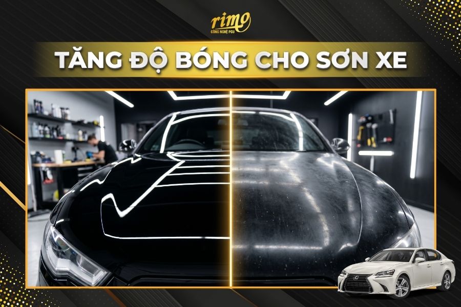 D&aacute;n PPF Rimo cho xe Lexus GS tăng độ b&oacute;ng cho sơn xe