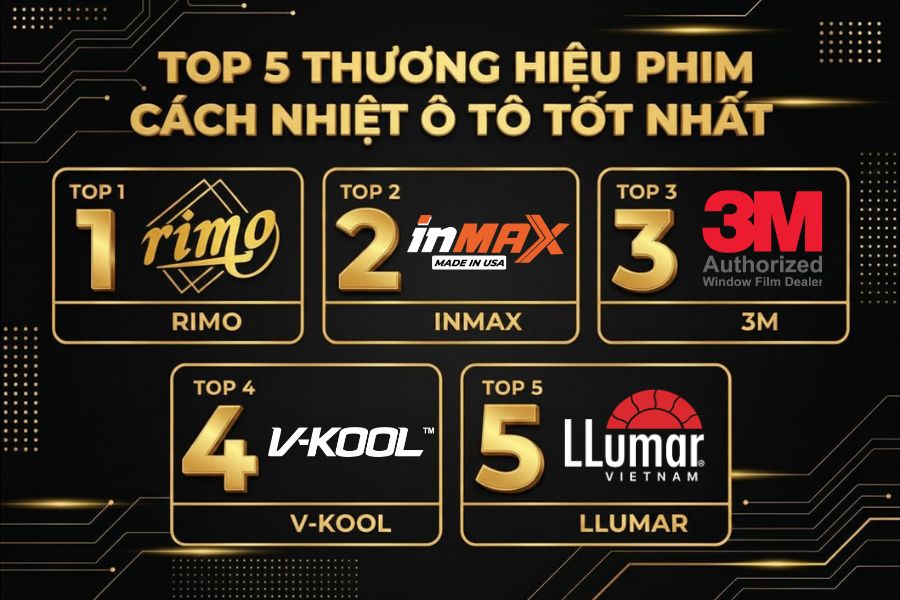 Top 5 phim c&aacute;ch nhiệt &ocirc; t&ocirc; tốt nhất thị trường