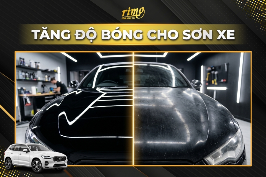 Tăng cường độ b&oacute;ng s&acirc;u khi d&aacute;n PPF Rimo cho xe Volvo XC60