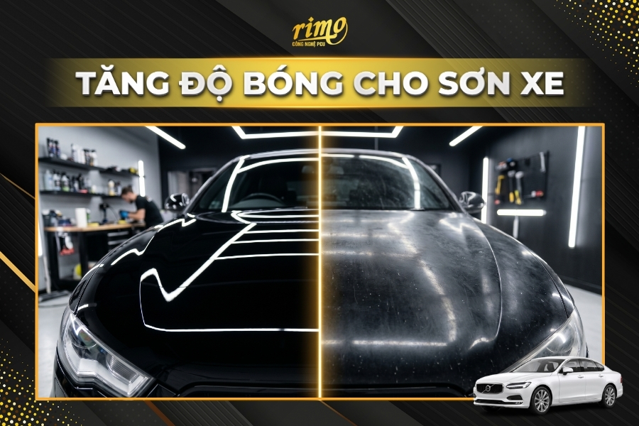 Tăng cường độ b&oacute;ng khi d&aacute;n PPF Rimo cho xe Volvo S90