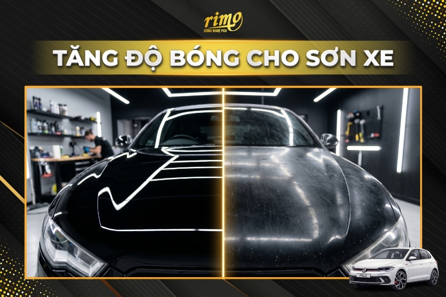 D&aacute;n PPF cho xe Volkswagen Polo tăng độ b&oacute;ng cho m&agrave;u sơn