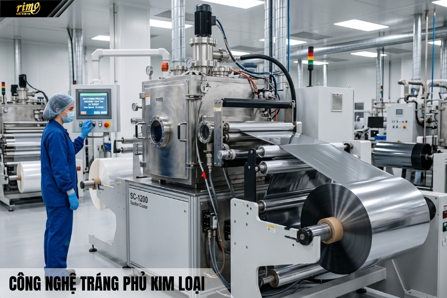 Phim c&aacute;ch nhiệt &ocirc; t&ocirc; c&ocirc;ng nghệ tr&aacute;ng phủ kim loại