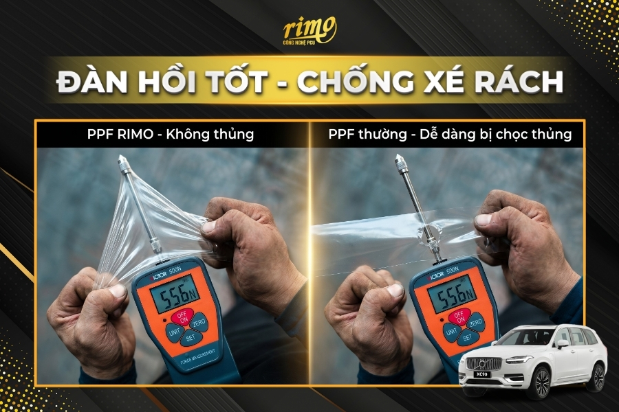 Ph&acirc;n t&aacute;n lực va đập tối ưu nhờ d&aacute;n PPF xe Volvo XC90