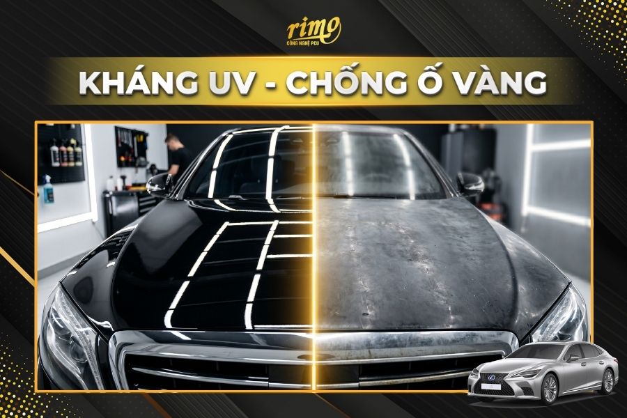D&aacute;n PPF Rimo cho xe Lexus LS chống oxy h&oacute;a sơn xe