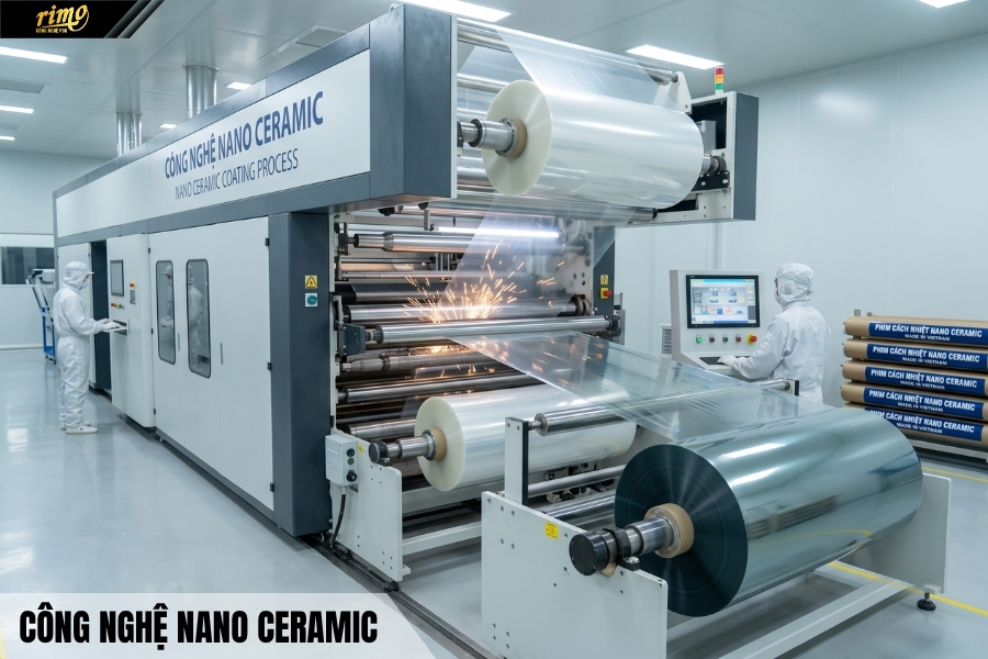 Phim c&aacute;ch nhiệt &ocirc; t&ocirc; c&ocirc;ng nghệ Nano Ceramic
