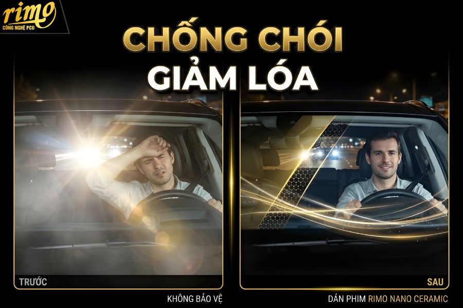 Phim c&aacute;ch nhiệt Rimo gi&uacute;p chống ch&oacute;i, giảm l&oacute;a khi đi đ&ecirc;m