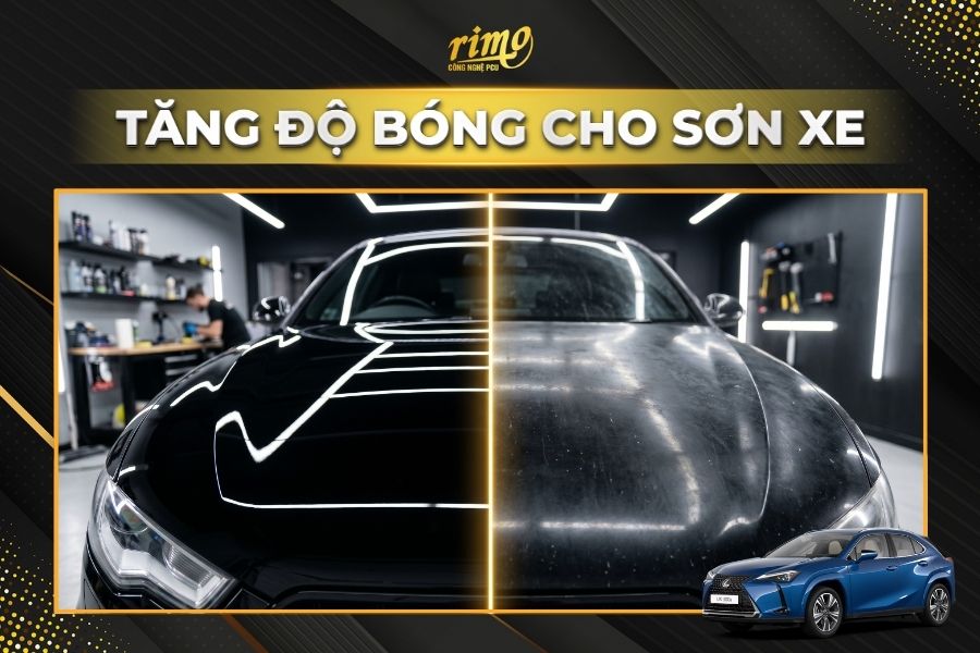 D&aacute;n PPF Rimo cho xe Lexus UX tăng độ b&oacute;ng cho m&agrave;u sơn