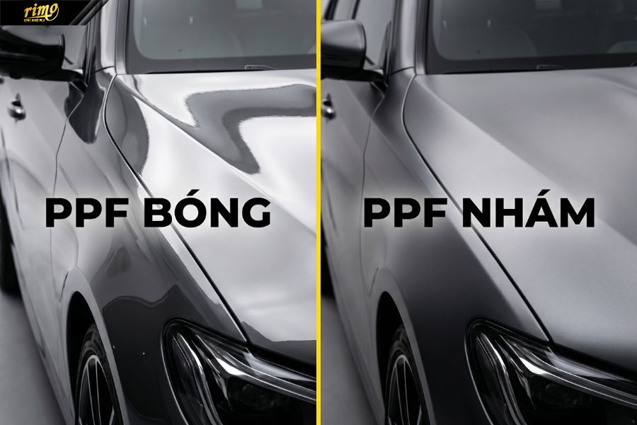 So s&aacute;nh c&aacute;c loại PPF &ocirc; t&ocirc; nh&aacute;m v&agrave; b&oacute;ng