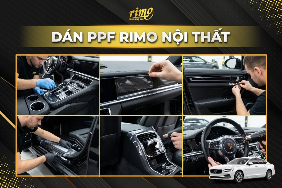 D&aacute;n PPF Rimo cho xe Volvo S90 khu vực nội thất