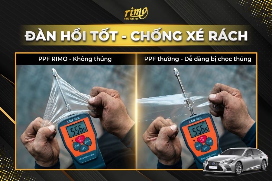 D&aacute;n PPF Rimo cho xe Lexus LS chống va đập tốt