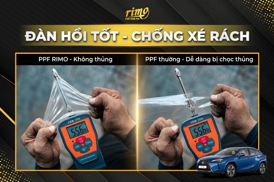 D&aacute;n PPF Rimo cho xe Lexus UX c&oacute; độ bền vật l&yacute; cao