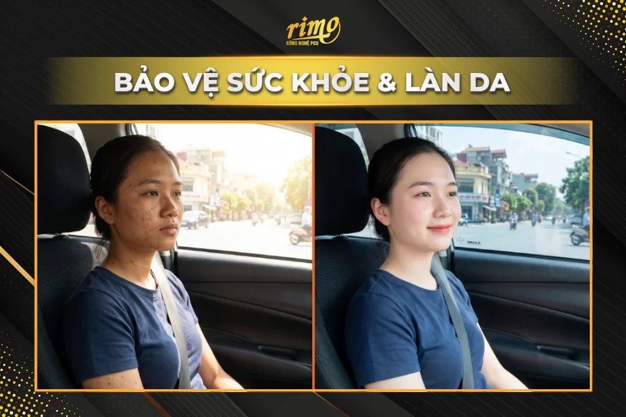 Phim cách nhiệt ô tô bảo vệ sức khỏe & làn da Phim cách nhiệt ô tô bảo vệ sức khỏe & làn da