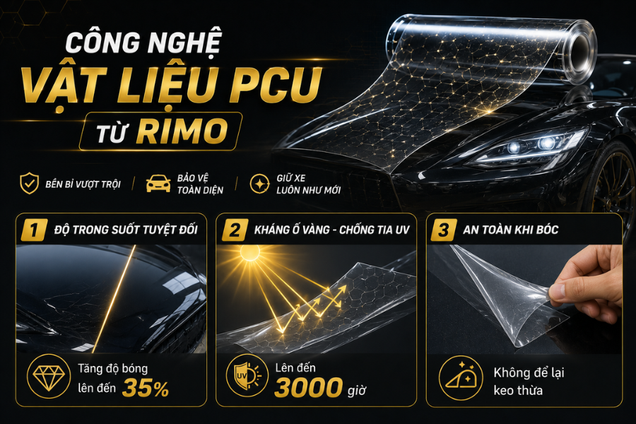 Công nghệ vật liệu PCU có độ bền lên đến 15 năm Công nghệ vật liệu PCU có độ bền lên đến 15 năm